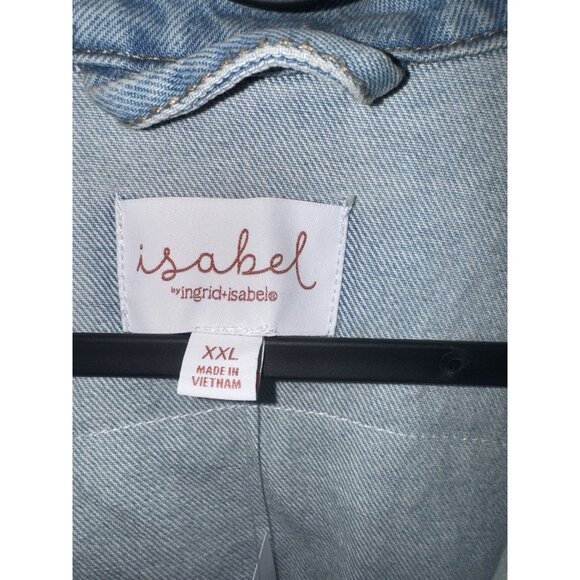 Ingrid+Isabel Mama Denim Jacket XXL Light wash Brand New - Picture 4 of 12